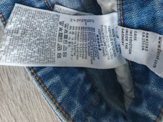Diesel pantalones/jeans D-Joy slim W27 azzurro y2k