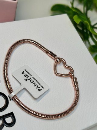 Pulsera Pandora con caja original plata s925 18cm
