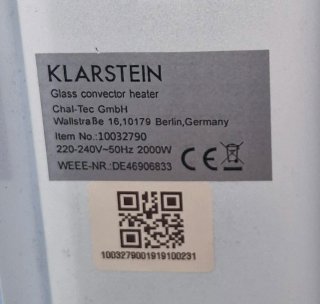 3 Radiadores Klarstein Bajo Consumo
