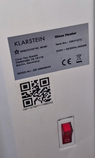 3 Radiadores Klarstein Bajo Consumo