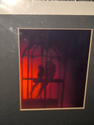 Holograma Pájaro Vintage Original