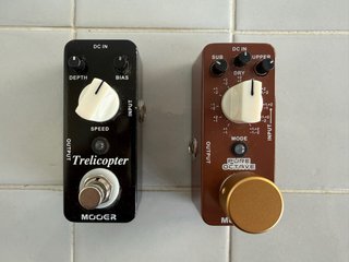 Pedales Mooer Trelicopter y Pure Octave