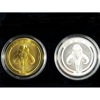 2 monedas Star Wars The Mandalorian & Child Grogu