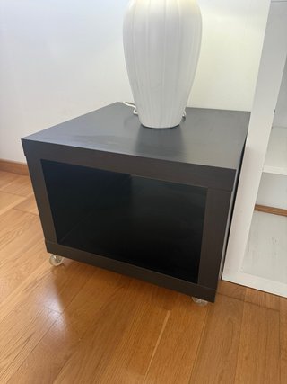 Mesa auxiliar madera con ruedas