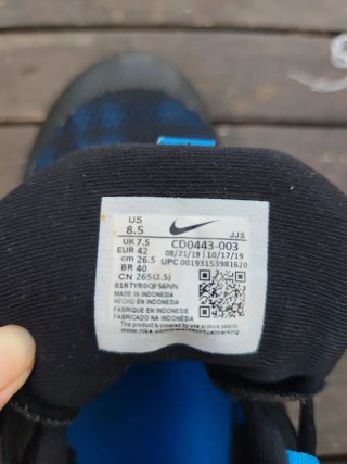 Zapatillas Nike Training Negras y Azules