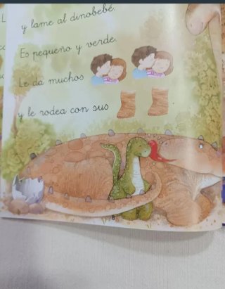 Libro infantil pictogramas Ufito, el dinosaurio