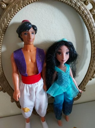 Bambole Aladdin e Jasmine Disney