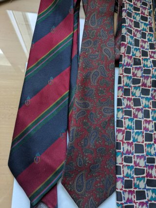 Lote 4 Cravatte Vintage Uomo