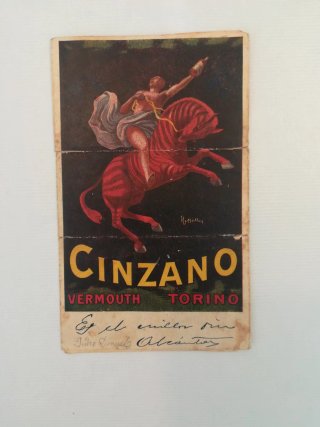 Publicidad Cinzano Vintage Barça
