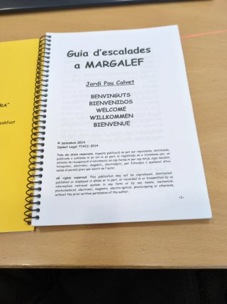 Margalef, Guía de escalada deportiva