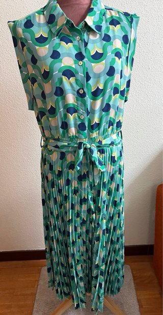 Vestido Cortefiel Midi Estampado Talla L