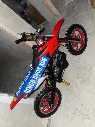Minimoto Cross Roja Negra Nueva