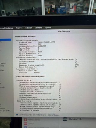 MacBook Air 2020 13” 16GB RAM 256GB SSD
