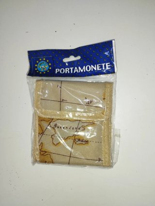 Portamonete con mappa