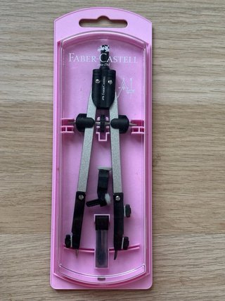 Compás Faber Castell rosado