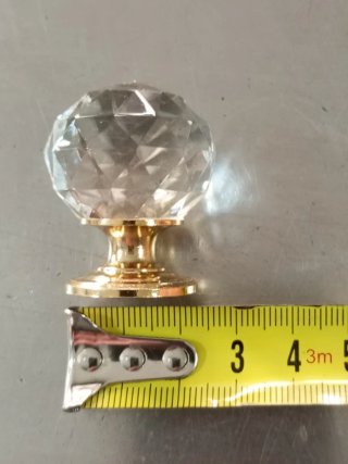 Pomo Cristal Tallado 30mm