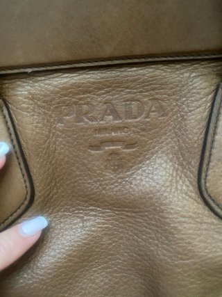 Bolso Prada Marrón Grande Piel
