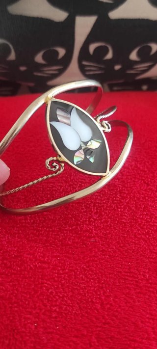 Pulsera Alpaca Mexicana Diseño Flor