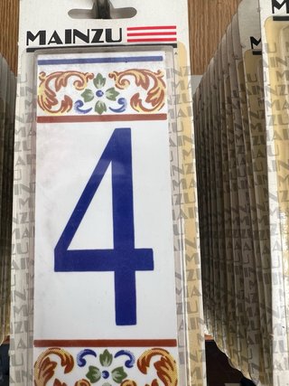 Números Mainzu Cerámica Decorativa
