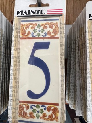 Números Mainzu Cerámica Decorativa