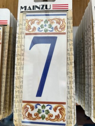 Números Mainzu Cerámica Decorativa