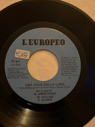 Vinile Come Nuovo 45 Giri”Una Voce Dalla Luna”Arms