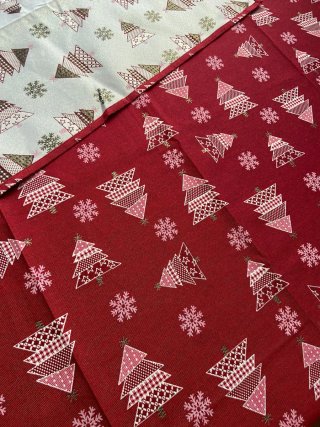 Tovaglia di Natale Rosso Bordeaux 1,40m X 1,40m