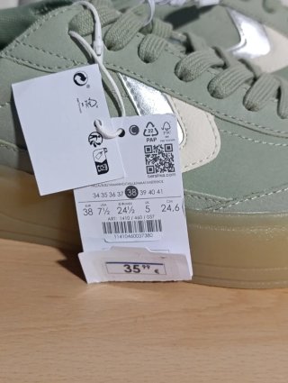 Zapatillas Bershka Mujer T.38 Nuevas