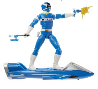 Power Blue Rangers Lightning Figura con Accesorios
