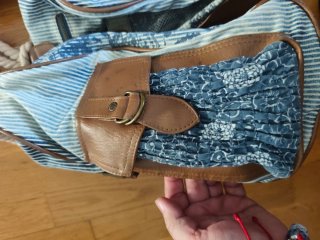 Bolso Desigual Azul y Marrón