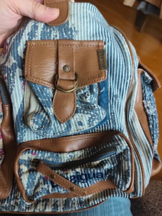 Bolso Desigual Azul y Marrón