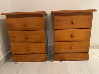 Mesitas de noche de madera (2 unidades)