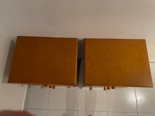 Mesitas de noche de madera (2 unidades)