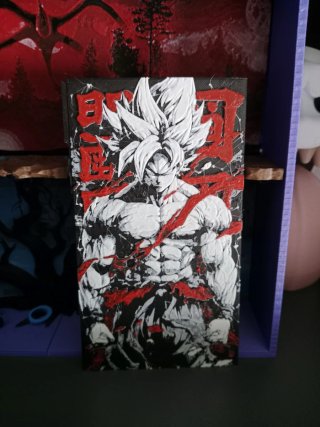 Dibujo Goku Relieve Arte Japonés