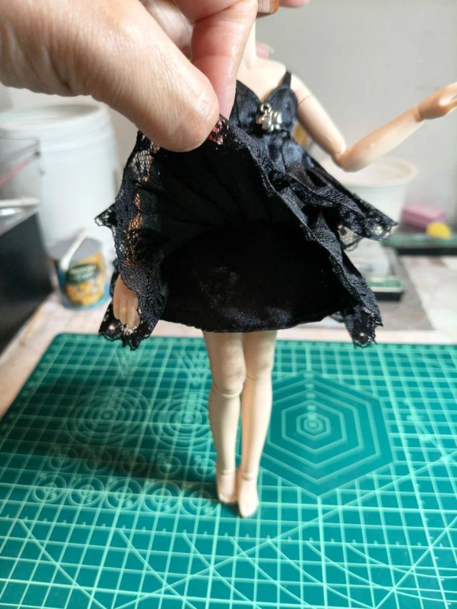 Vestido Negro para Obitsu 24S