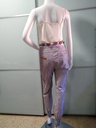 Pantalón Desigual Rayas Multicolor Talla M