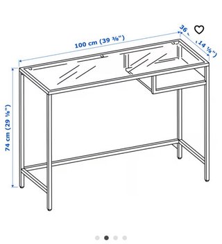 Escritorio aparador IKEA VITTSJÖ