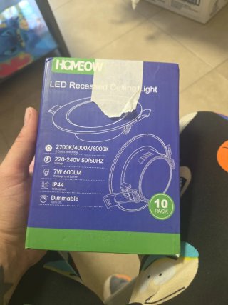 10 Focos LED Empotrables HOMEOW