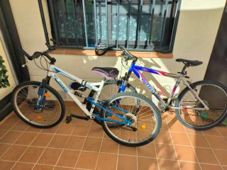 3 bicicletas de montaña 2 con doble suspensión.