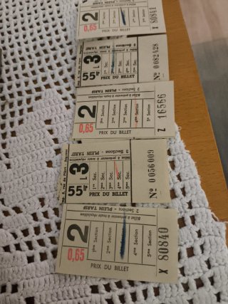 Lotes Billetes Antiguos Bus y Tren