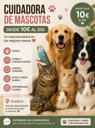 Cuidadora de Mascotas