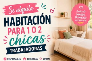 Se alquila habitación