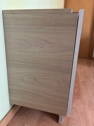 Aparador moderno blanco y madera