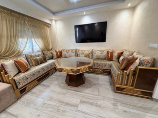 Salón Marroquí Beige y Multicolor