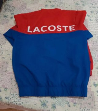 Chándal Lacoste niño rojo y azul