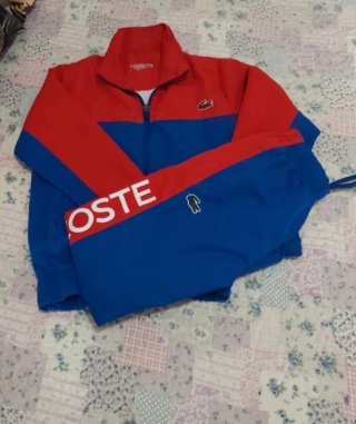 Chándal Lacoste niño rojo y azul
