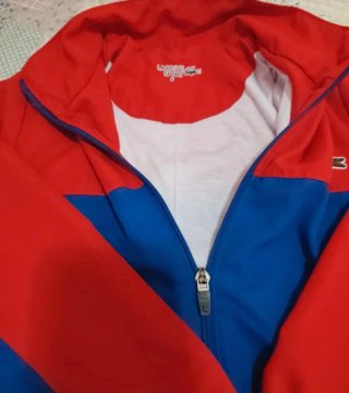 Chándal Lacoste niño rojo y azul