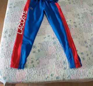 Chándal Lacoste niño rojo y azul