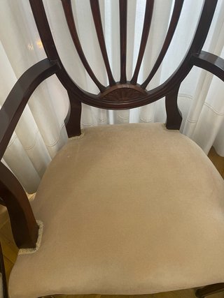 2 Sillones y 4 Sillas Estilo Inglés + Lámpara