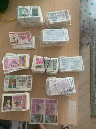Lotería Nacional Billetes Antiguos
